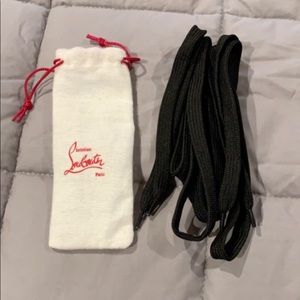 Men’s Black Louboutin Shoe Lace’s